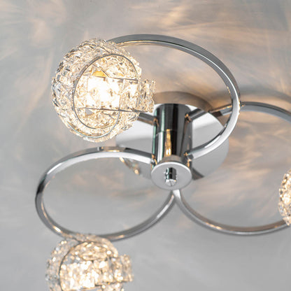 Talia 3 Light Semi Flush
