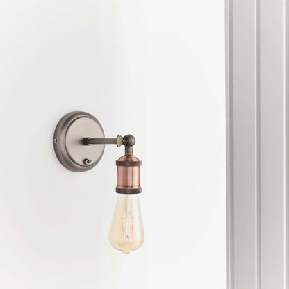 Hal Industrial Copper Wall Light