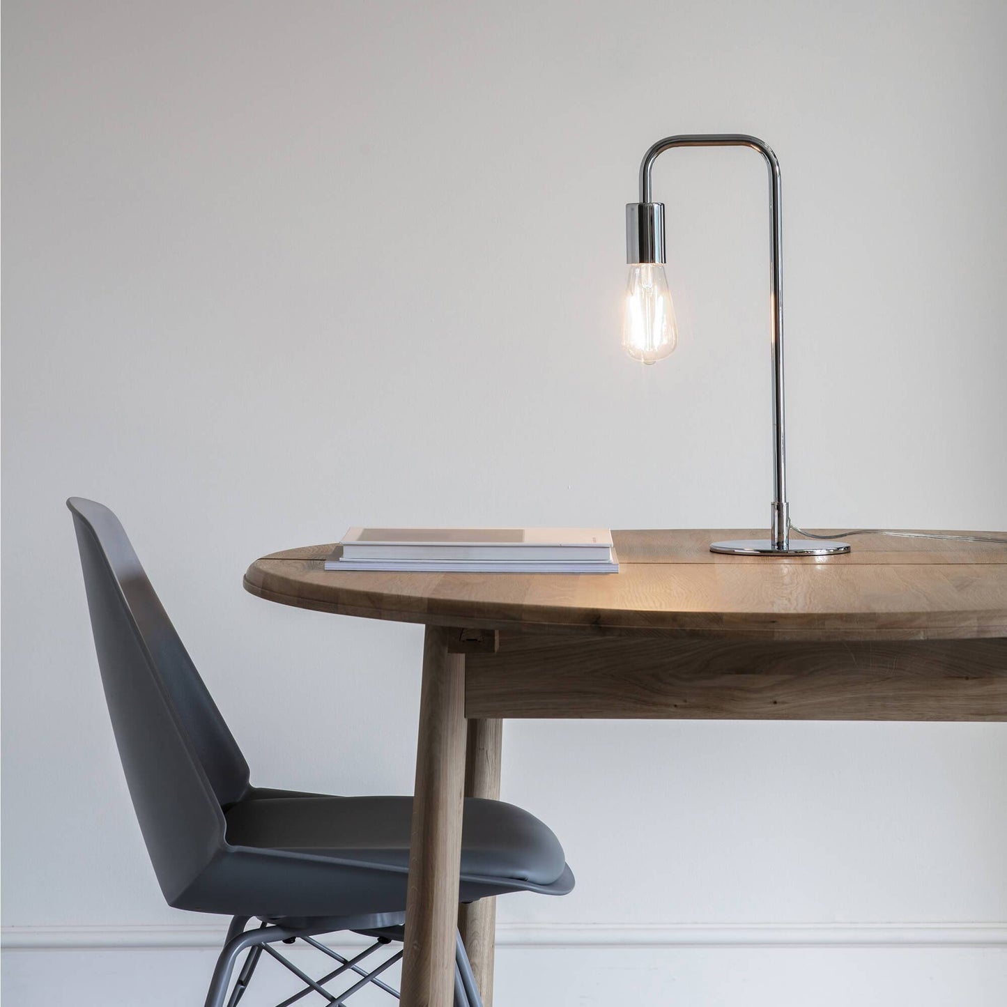 Rubens 45cm Table Lamp Polished Chrome