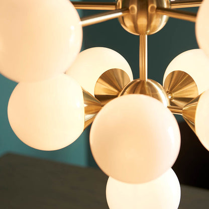 Oscar 11 Light Pendant Brushed Gold