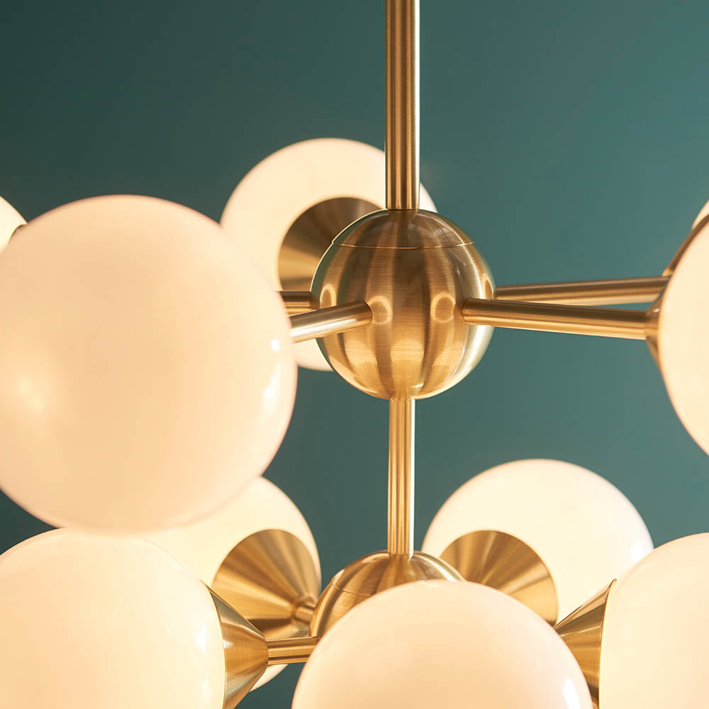 Oscar 11 Light Pendant Brushed Gold