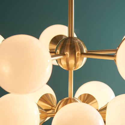 Oscar 11 Light Pendant Brushed Gold