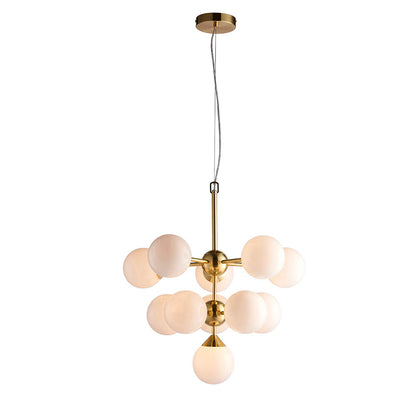 Oscar 11 Light Pendant Brushed Gold