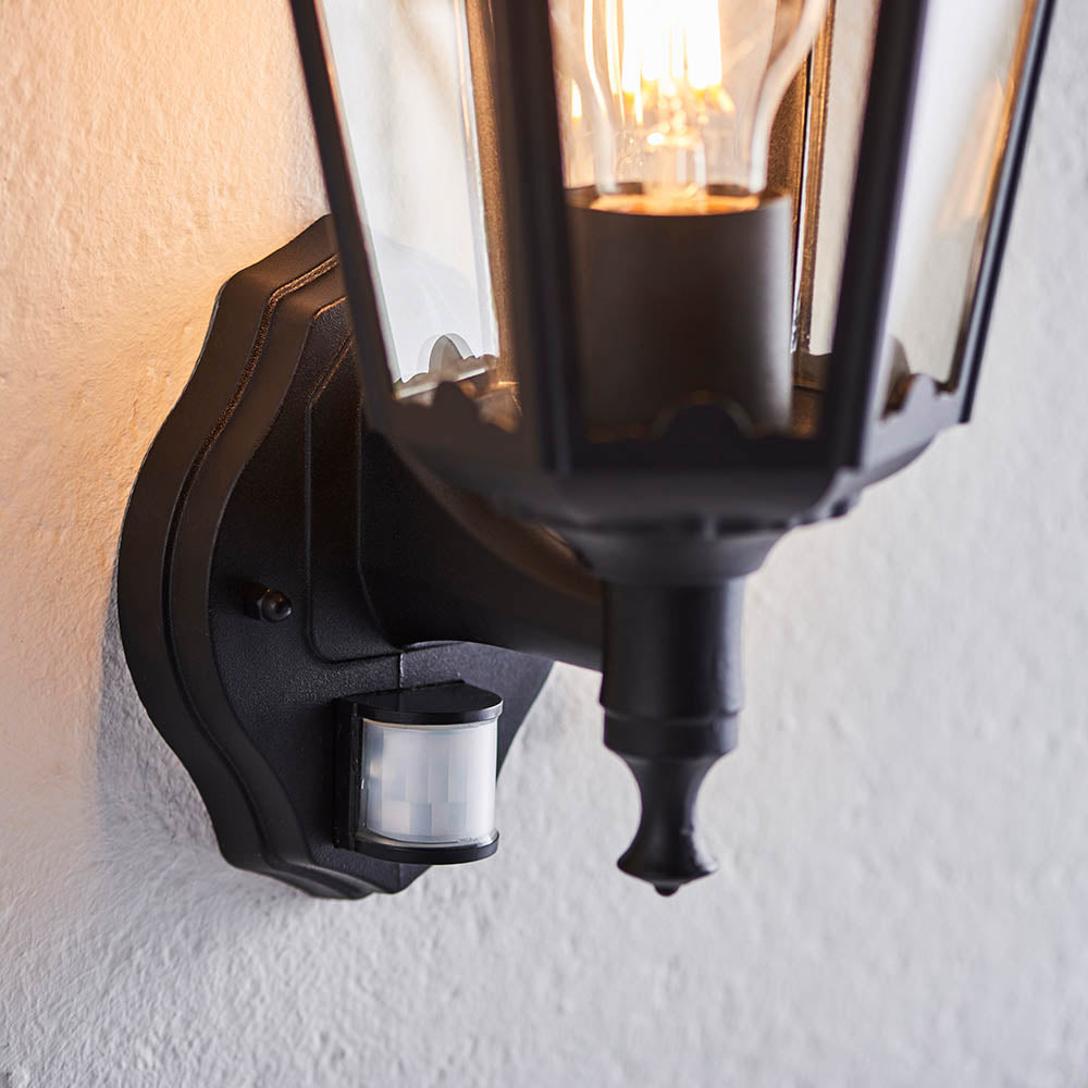 Burford 1 Light Wall Light Photocell & PIR IP44