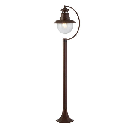 Station 1 Light IP44 Outdoor Post Lamp