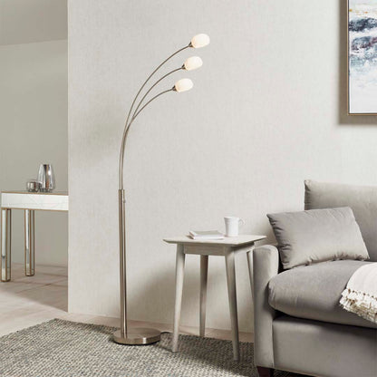 Jaspa 3 Light LED Task Arc Floor Lamp
