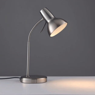 Amalfi 47cm USB Desk Lamp Satin Nickel