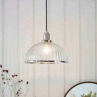 Hansen Large Pendant Ceiling Light Polished Nickel