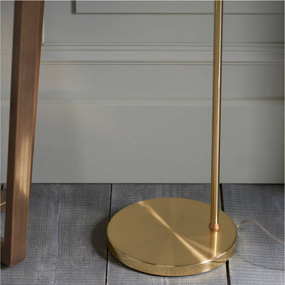 Rubens 160cm Floor Lamp Satin Gold