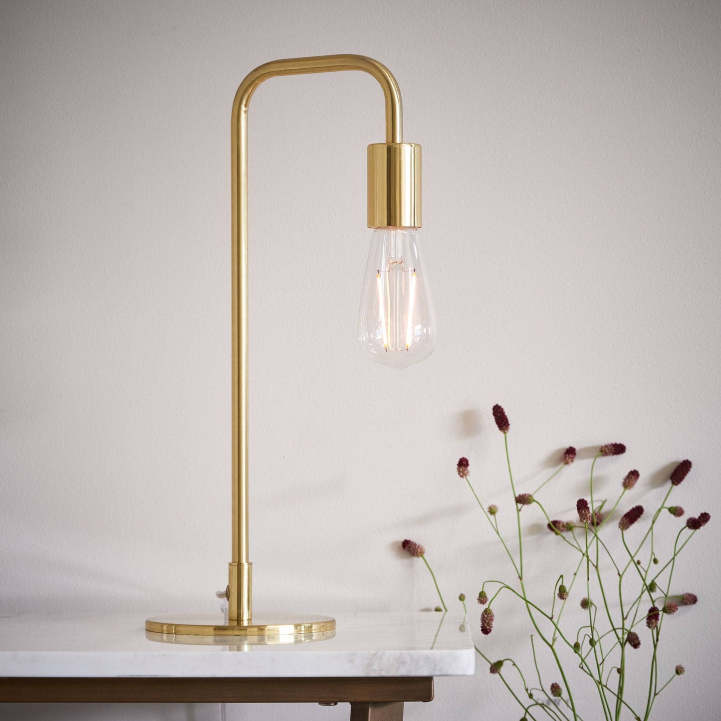 Rubens 45cm Table Lamp Satin Gold