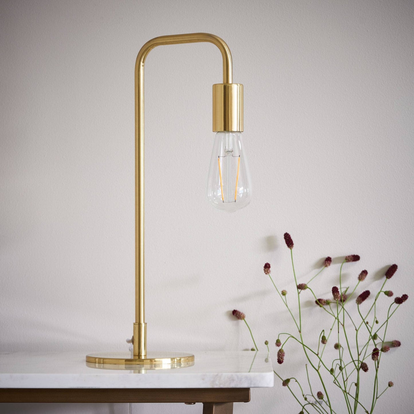 Rubens 45cm Table Lamp Satin Gold