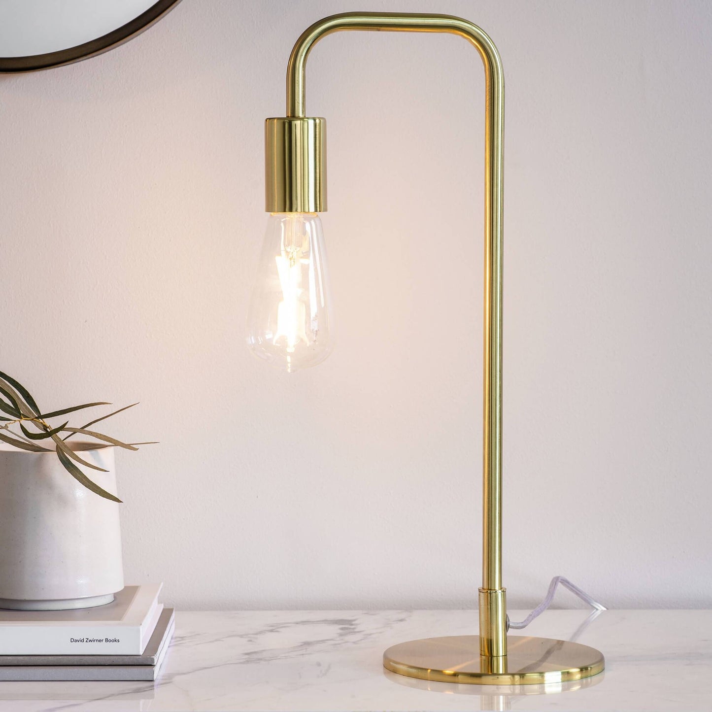 Rubens 45cm Table Lamp Satin Gold