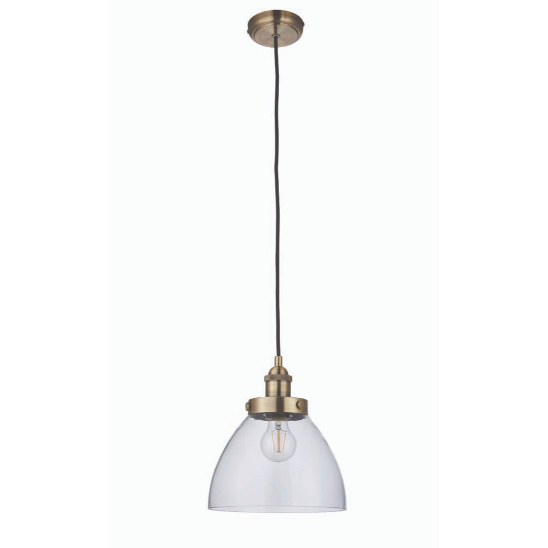 Hansen Small Pendant Ceiling Light Antique Brass