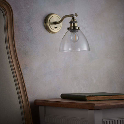 Hansen Wall Light Antique Brass