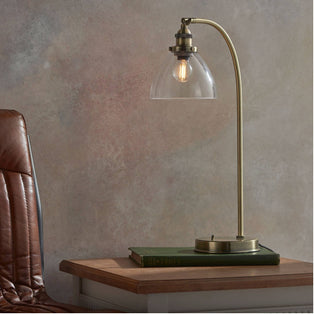 Hansen 53cm Table Lamp Antique Brass