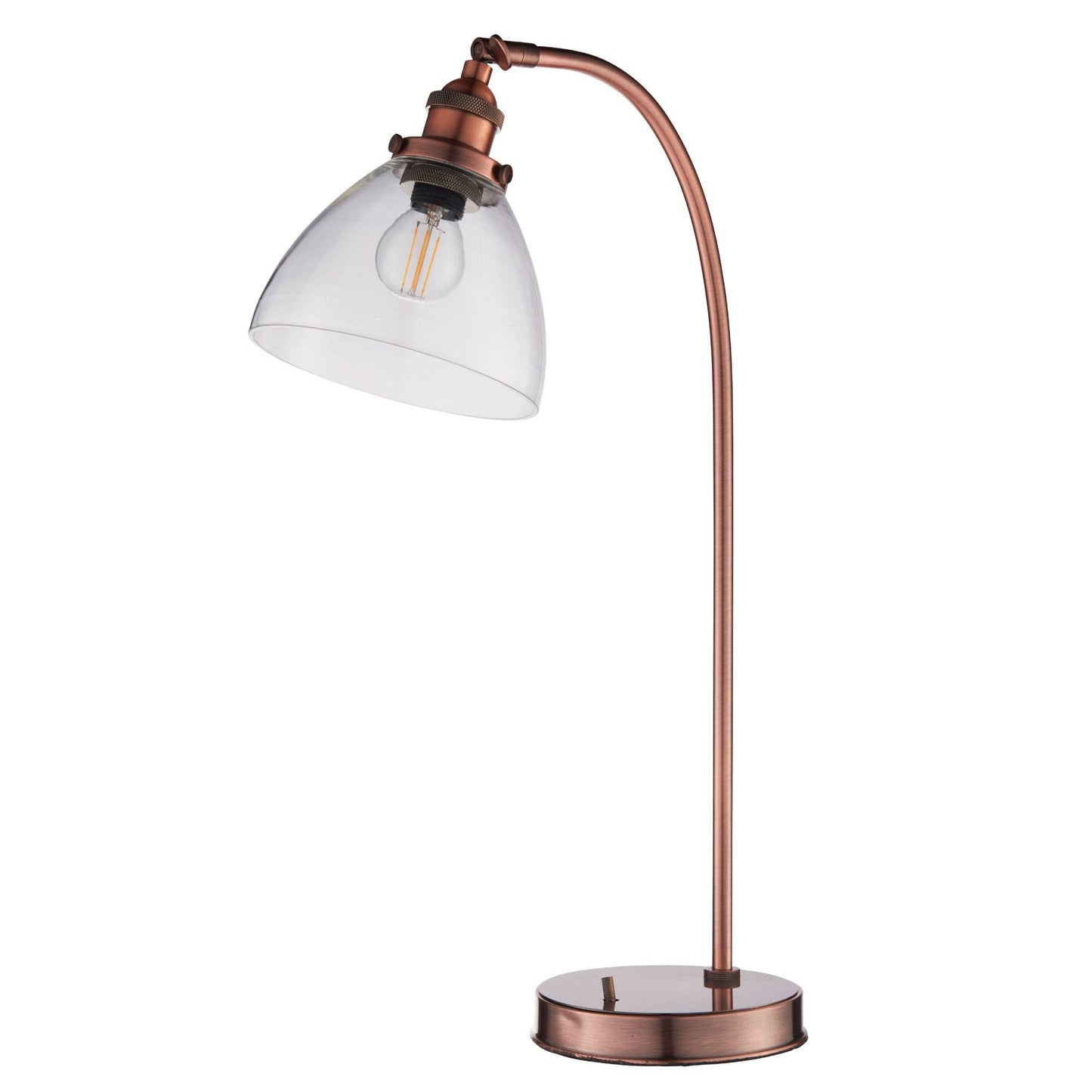 Hansen Copper 53cm Desk Table Lamp