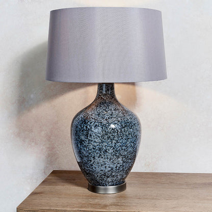 Ilsa Black Glass Table Lamp