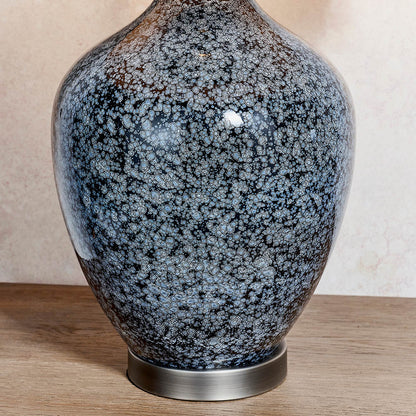 Ilsa Black Glass Table Lamp