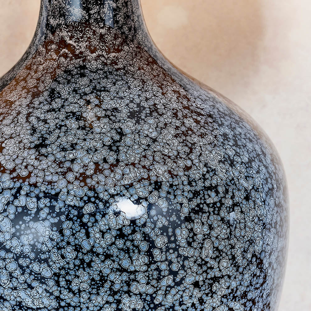 Ilsa Black Glass Table Lamp