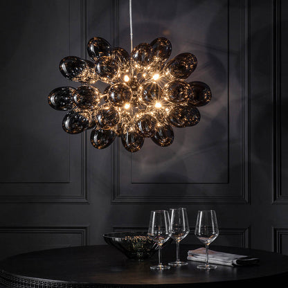 Infinity 8 Light Pendant Black Chrome