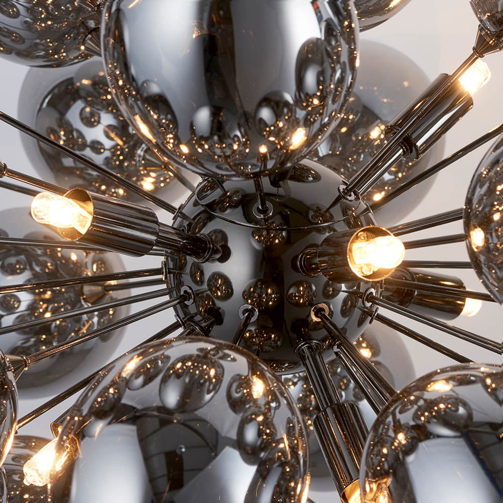 Infinity 8 Light Pendant Black Chrome