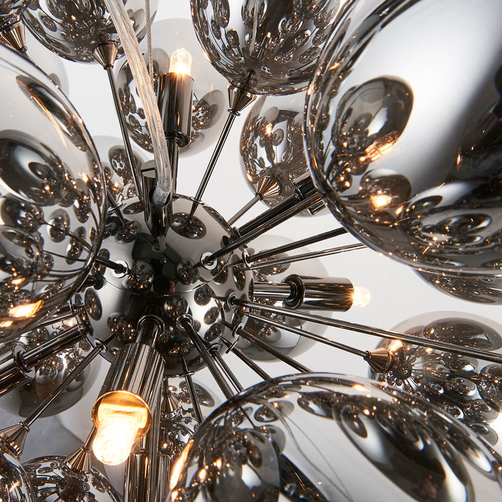 Infinity 8 Light Pendant Black Chrome