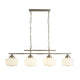 School House 4 Light Bar Pendant