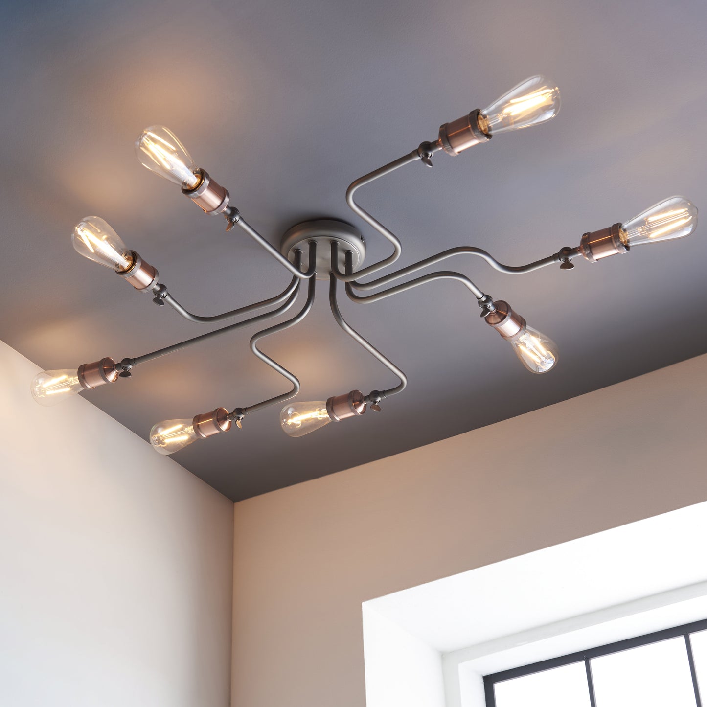 Hal 8 Light Semi Flush
