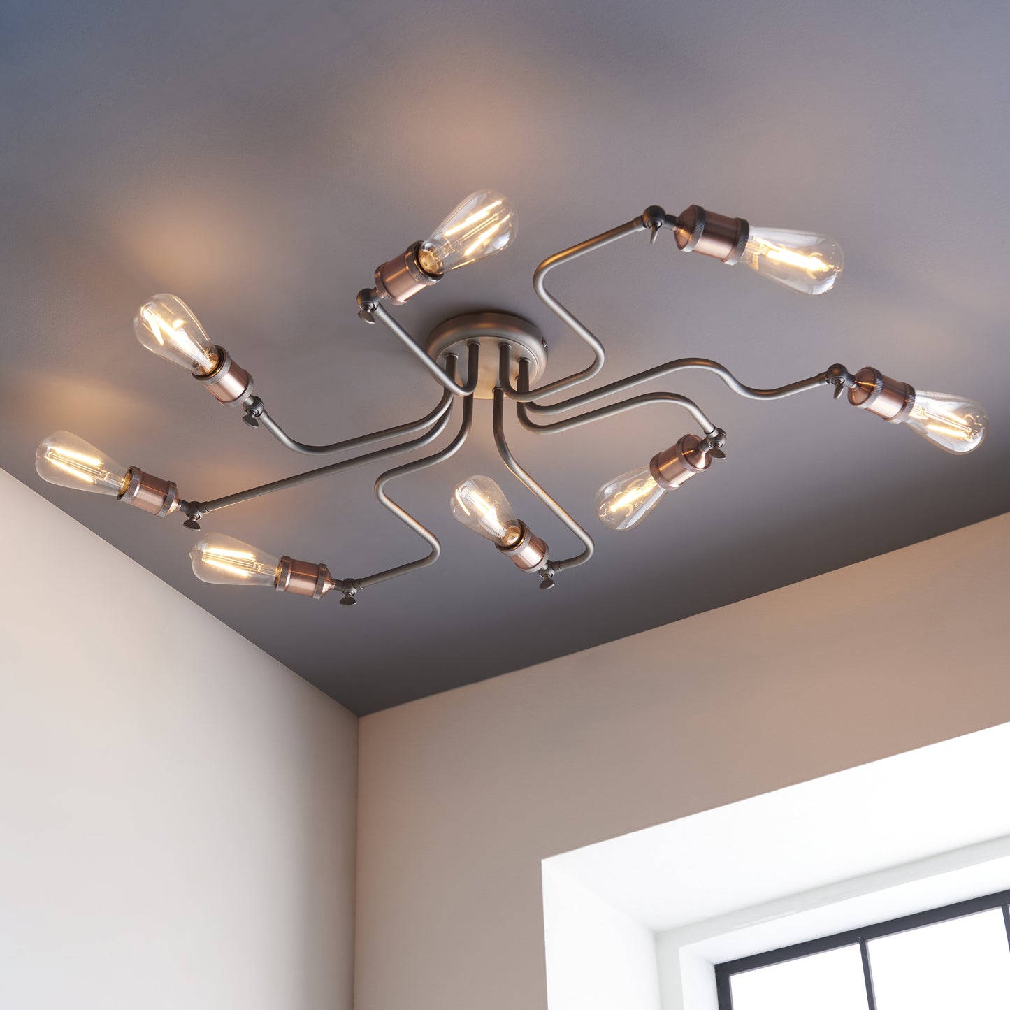 Hal 8 Light Semi Flush