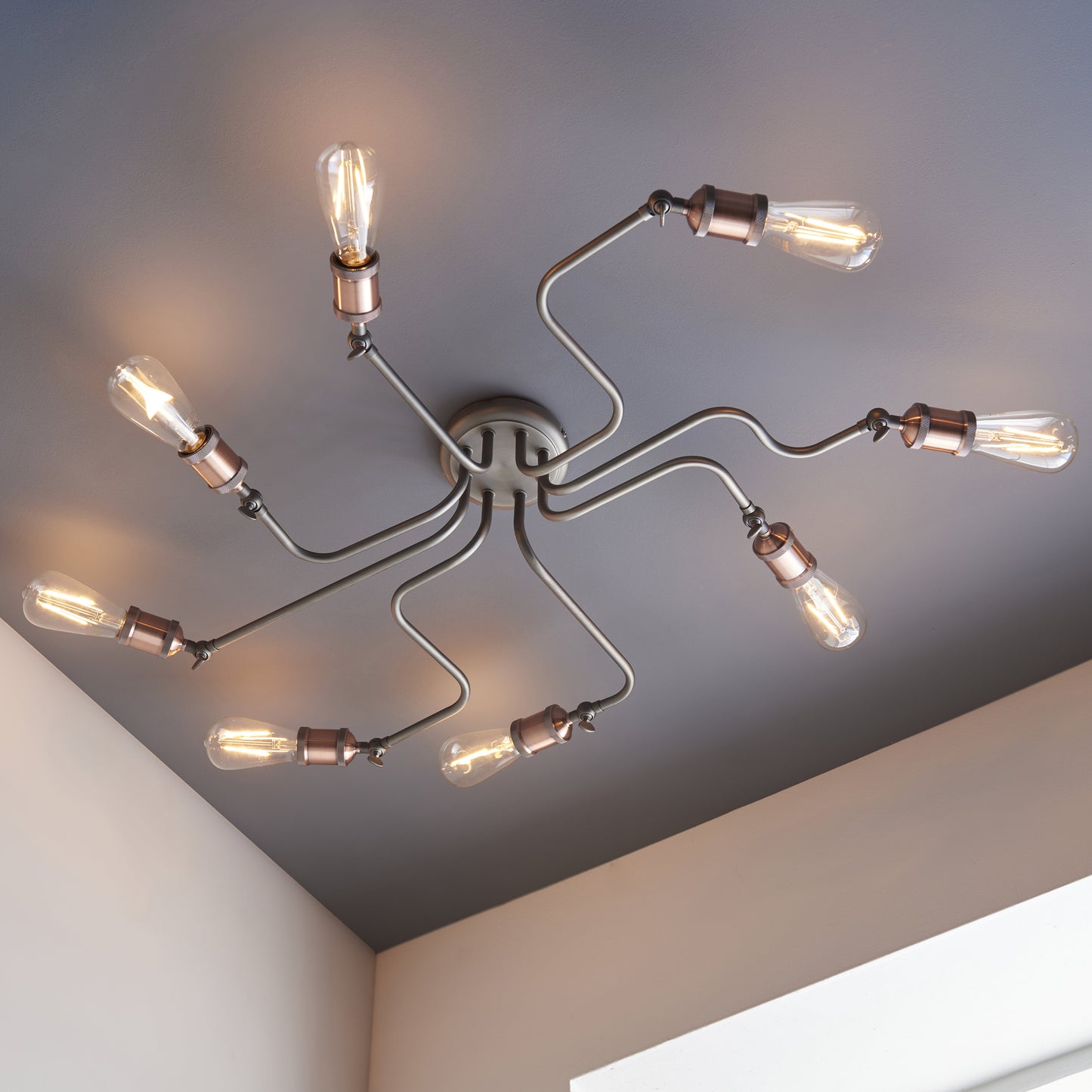 Hal 8 Light Semi Flush
