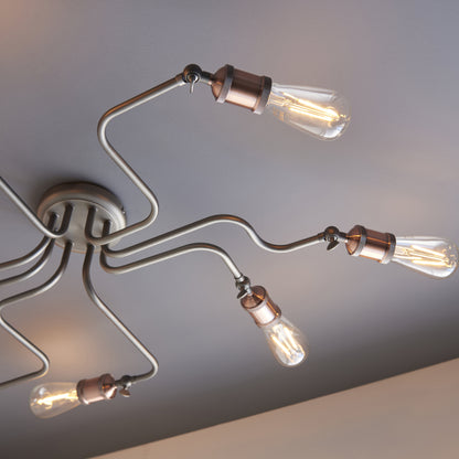 Hal 8 Light Semi Flush