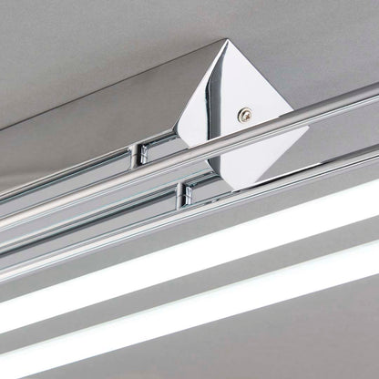 Harper 2 Light Chrome & Opal Glass LED Flush Ceiling Light Large