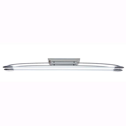 Harper 2 Light Chrome & Opal Glass LED Flush Ceiling Light Large