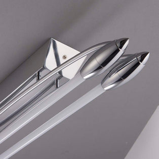 Harper 2 Light Chrome & Opal Glass LED Flush Ceiling Light Small