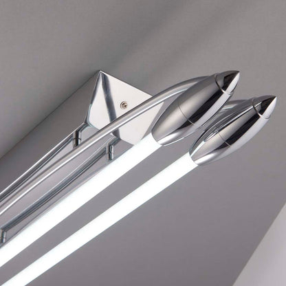 Harper 2 Light Chrome & Opal Glass LED Flush Ceiling Light Small