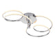 Eterne Large Warm White LED Semi Flush Ceiling Light