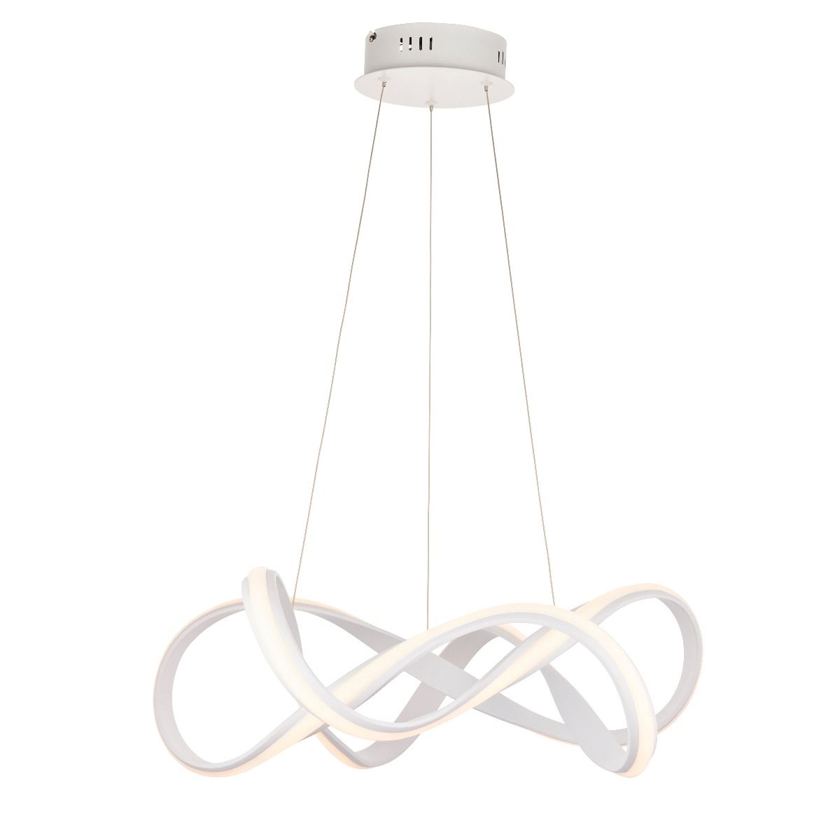 Synergy Large Warm White LED White Ceiling Pendant