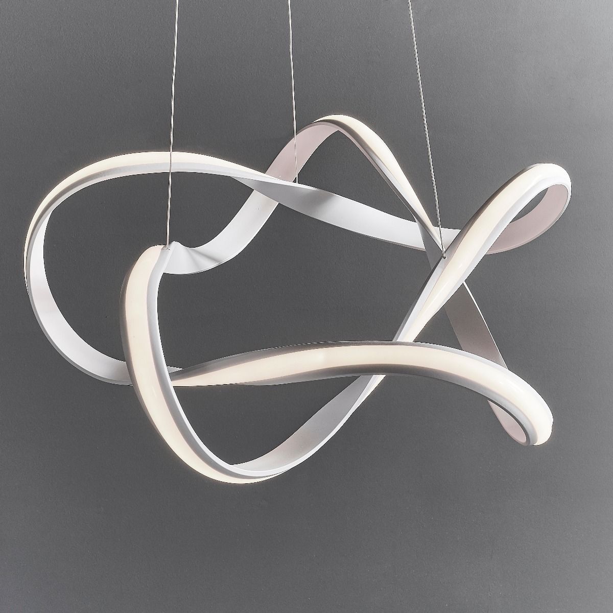 Synergy Large Warm White LED White Ceiling Pendant
