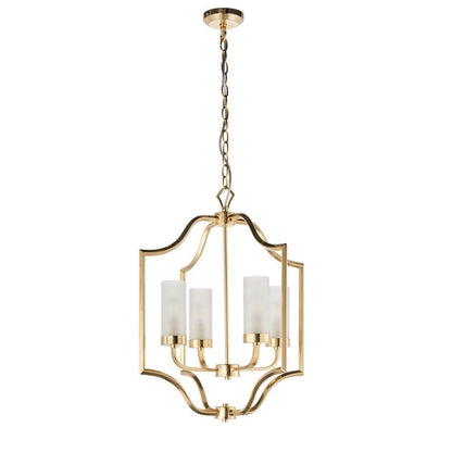 Edrea 4-Light Satin Brass Pendant Ceiling Light