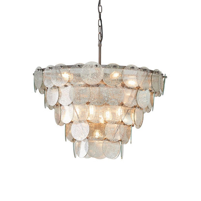 Kimana 9 Light Antique Silver Pendant Ceiling Light