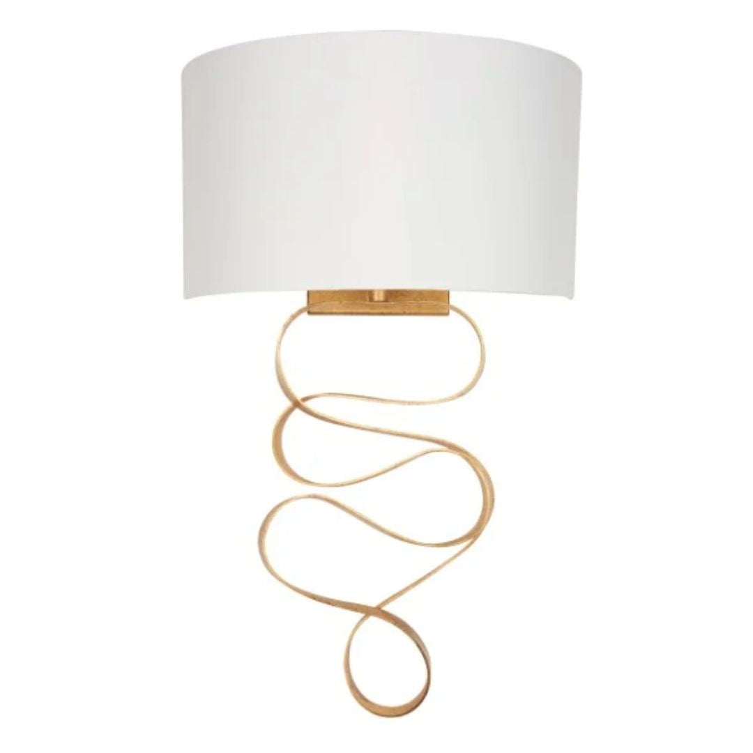 Natela Gold Leaf Wall Light