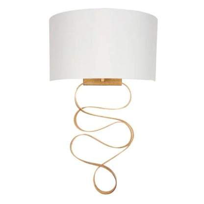 Natela Gold Leaf Wall Light