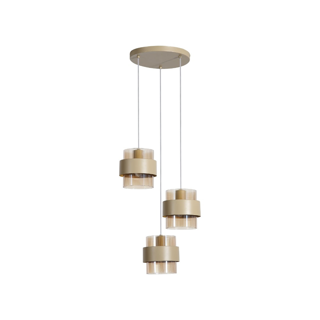 Royal 3-Light Sand Pendant