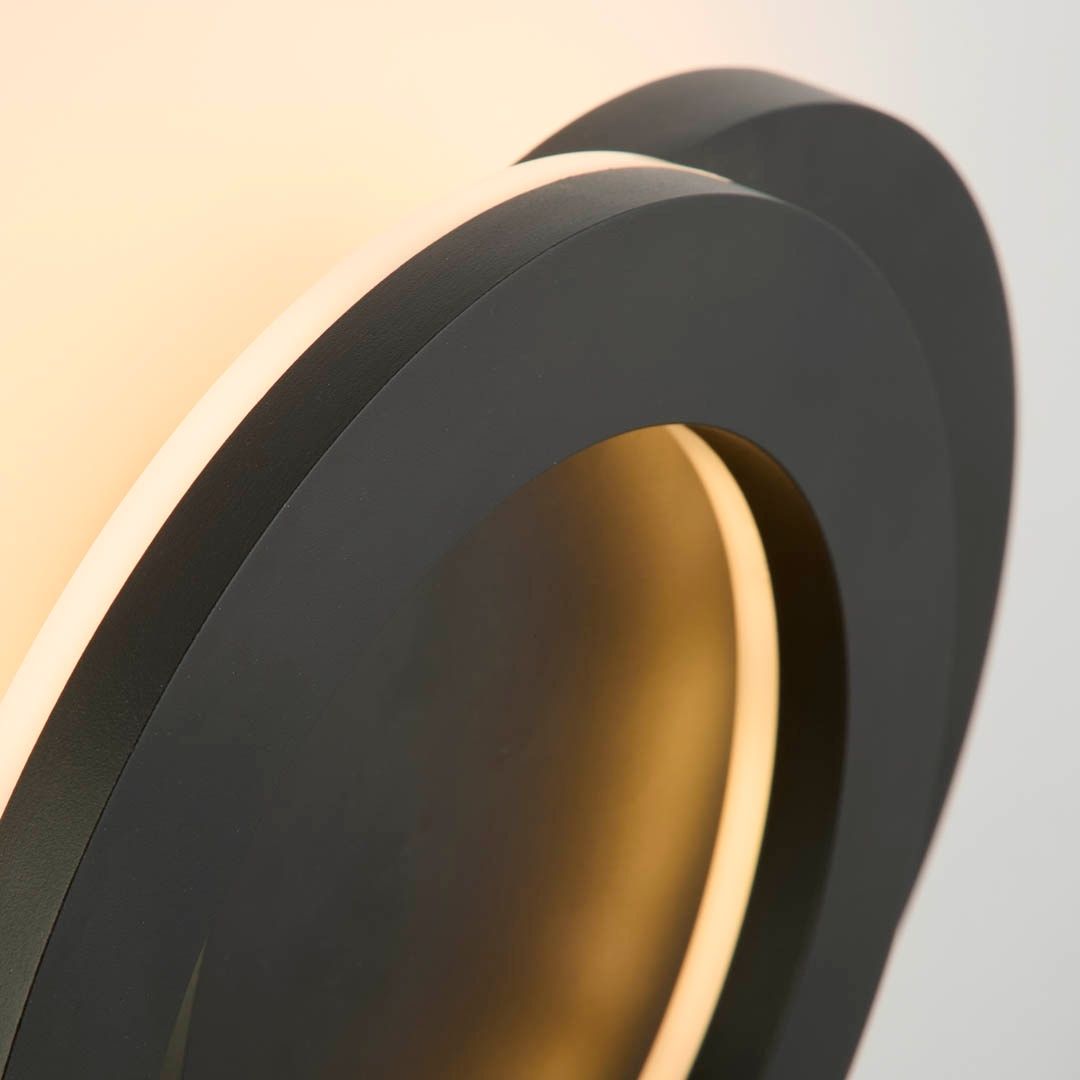 Hyde Black LED Outdoor Wall Light