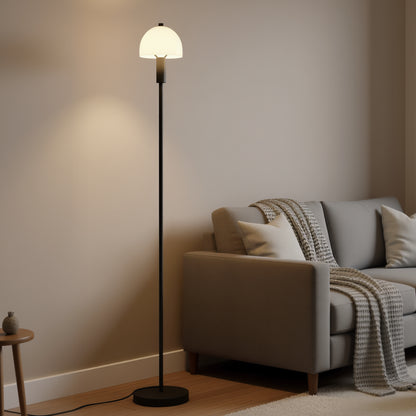 Glenn Matt Black Floor Lamp