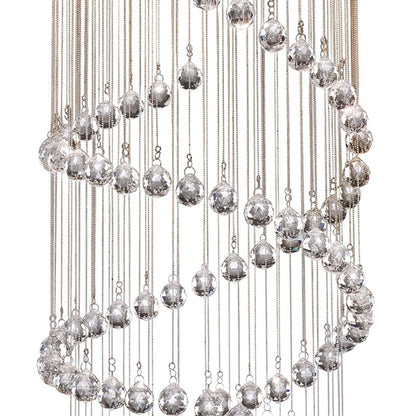 Hallway Polished Chrome & Crystal Ceiling Pendant