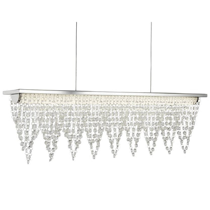 Drape LED Waterfall Bar Ceiling Light Crystal