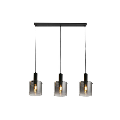 Sweden 3-Light Black Bar Pendant