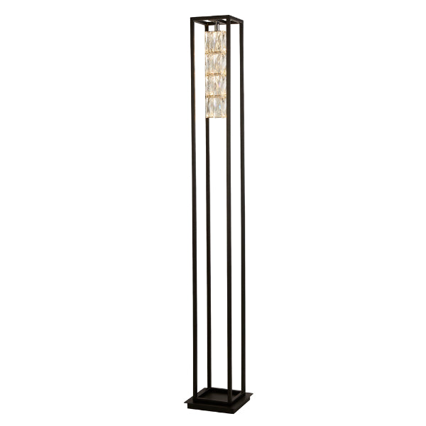 Elevator LED Matt Black Floor Lamp