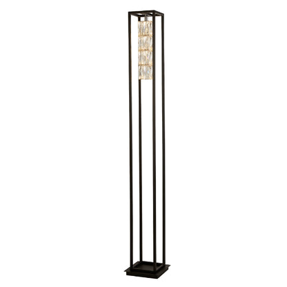 Elevator LED Matt Black Floor Lamp